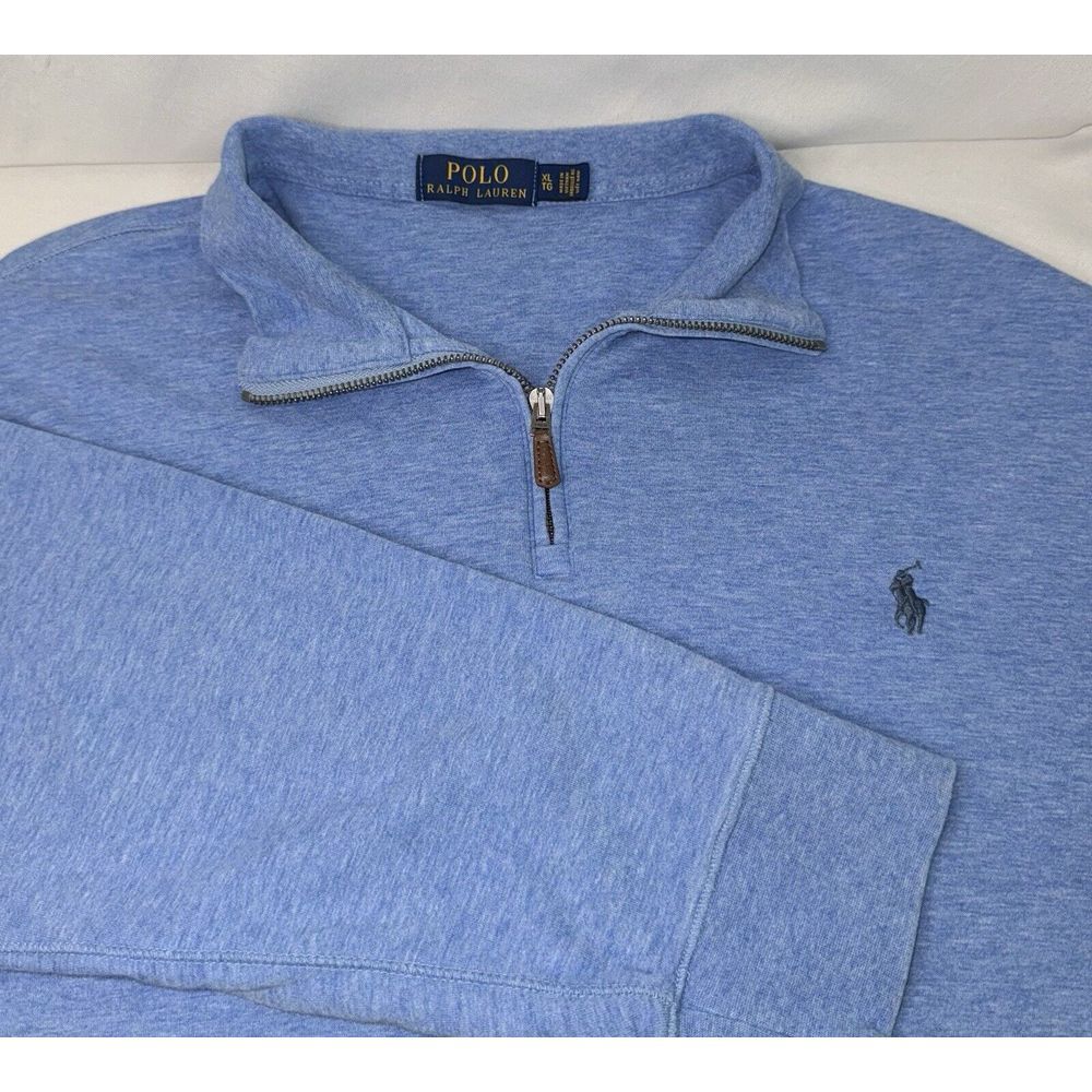 Polo Ralph Lauren Mens XL Blue‎ 1/4 Zip Pullover